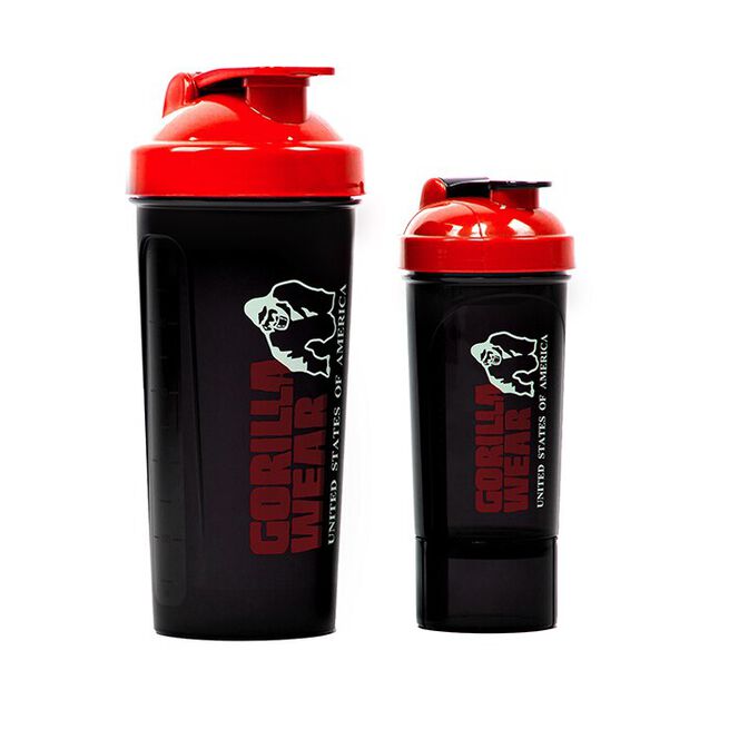 Shaker XXL 1000 ml, Black/Red  Shaker XXL Svart/Rød 1000 ml