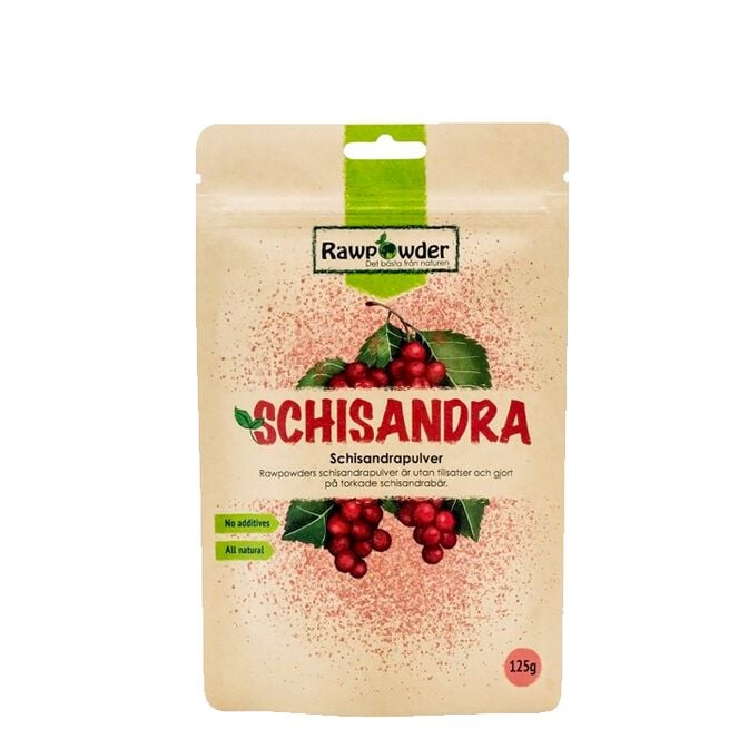 Økologisk Schisandrapulver, 125 g Økologisk Schisandrapulver 125 g