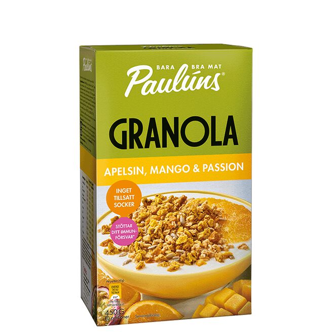 Granola Apelsin Mango Passion 450 g Granola Appelsin Mango Pasjon 450 g