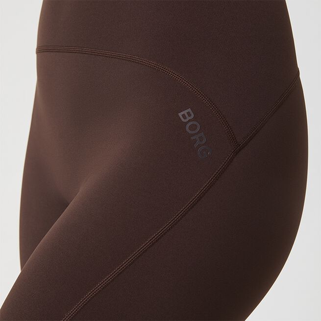 Borg Sleek Tights, Molé, L  Sleek Treningstights Brun