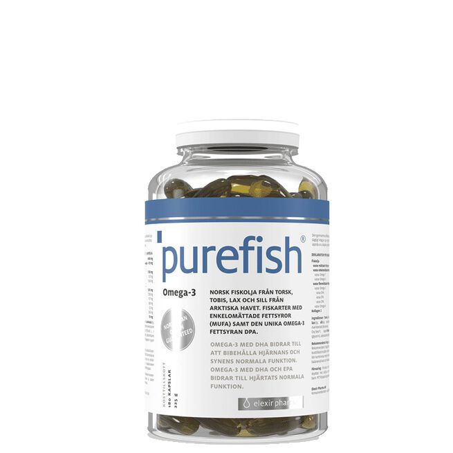 Purefish 180 kapslar Purefish Omega-3 180 kapsler
