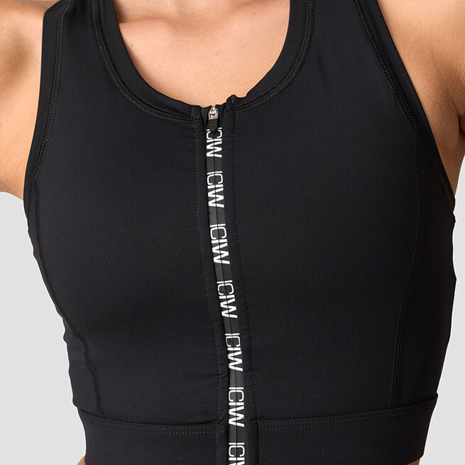 ICIW Contrast Sports Bra, Black Contrast Sports-BH Svart