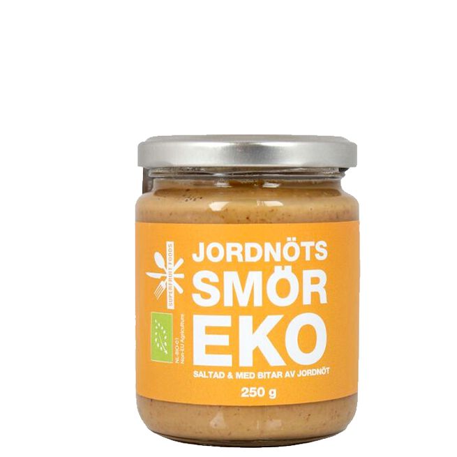 Jordnötssmör 250 g Peanøttsmør, 250 g Jordnöt