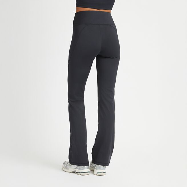 Flattering High Waist Pants, Black, L  Flattering High Waist Pants Svart