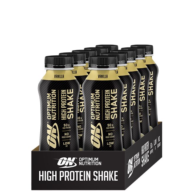 12 x Optimum High Protein Shake, 500 ml, Vanilla 10 x Optimum High Protein Shake, 500 ml Vanilla