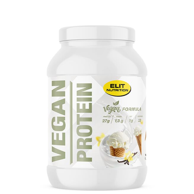 ELIT VEGAN Protein Laktosfri, 750 g, Vanilla ELIT VEGAN Protein Laktosefritt proteinpulver 750 g Vanilla