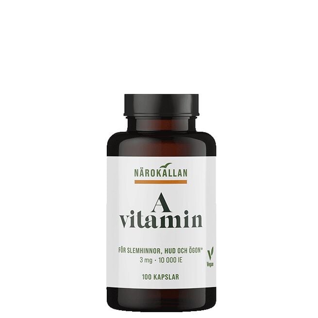 Närokällan A-vitamin, 100 kapslar A-vitamin 100 kapsler