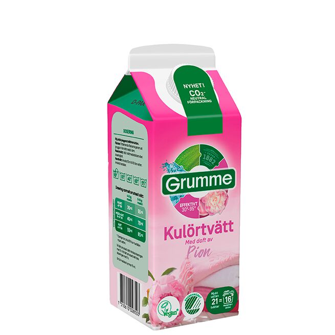 Grumme Flytande Kulörtvätt Plus Pion 750 ml Flytende Vaskemiddel Peon 750 ml