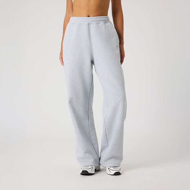 Studio Oversized Straight Sweatpants, Light Grey Melange, L Studio Oversized Straight Sweatpants Grå