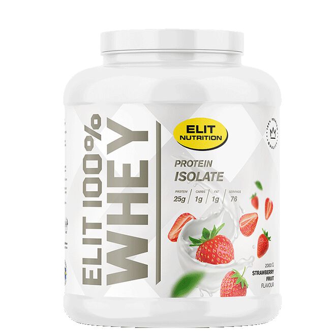 ELIT 100% Whey, 2000 g, Vanilla ELIT 100% Whey Myseprotein 2000 g Vanilla