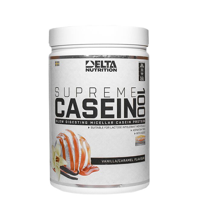 Supreme Casein 100, 900 g, Vanilla Caramel Supreme Casein 100, 900 g Vanilla Caramel