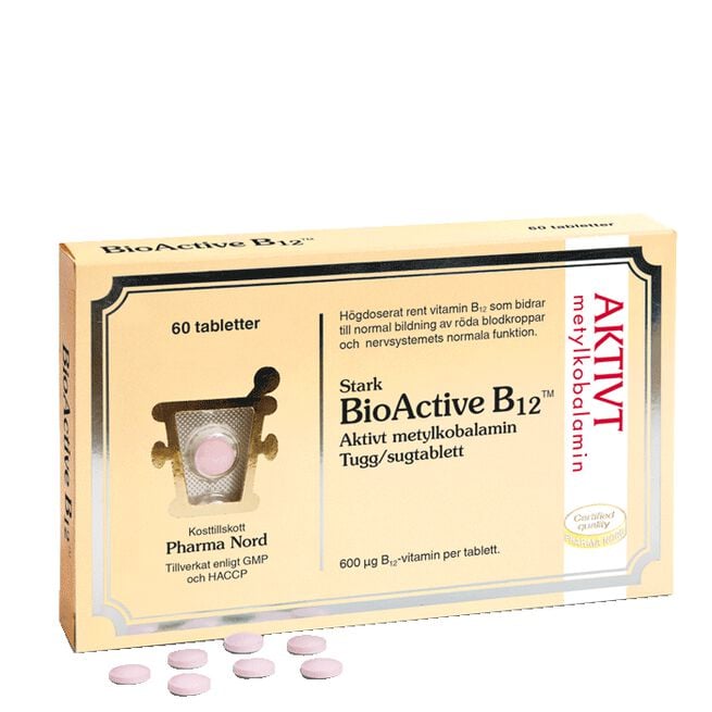 BioActive B12 60 sugtabletter Pharma Nord BioActive B12 60 sugetabletter Pepparmint