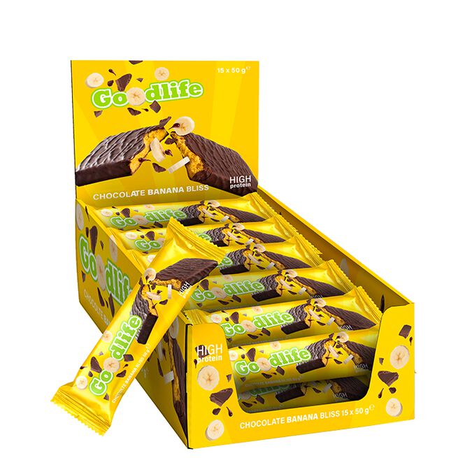15 x Goodlife, 50 g, Banana Bliss 15 x Goodlife, 50 g, Banana Bliss Chocolate Banana Bliss