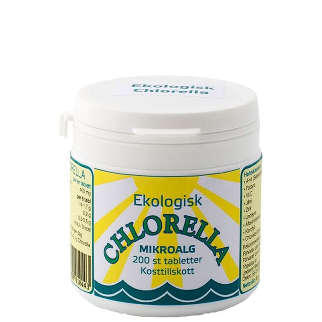 Chlorella Tabletter 400 mg 200 st Chlorella Tabletter 400 mg 200 stk
