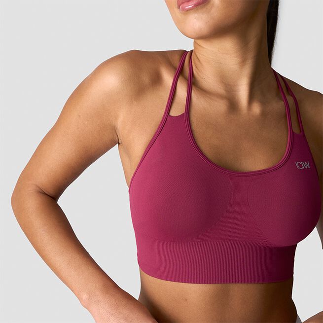 Define Seamless Sports Bra, Magenta Rose, L  Define Seamless Sport-bh Rosa