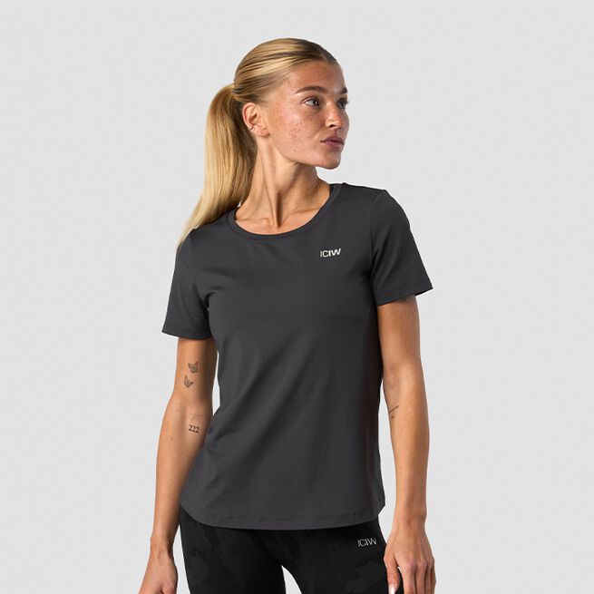 Training T-shirt Wmn, Dark Grey, XS  Training T-shirt Grå