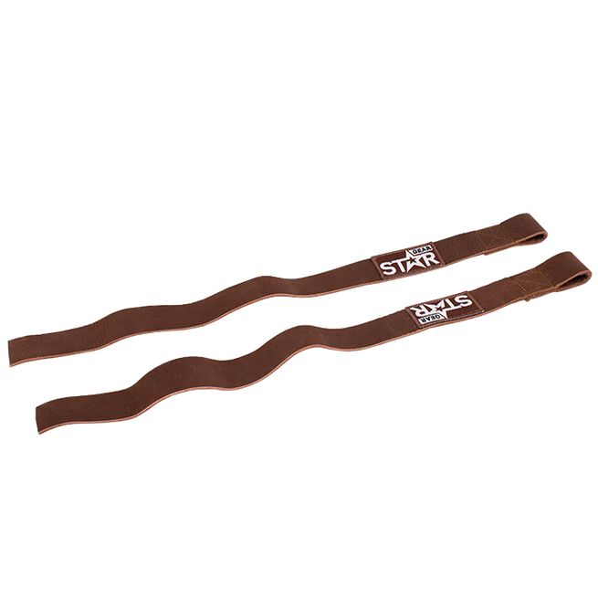 Star gear Lifting straps brown Star Gear Lifting Straps Lær