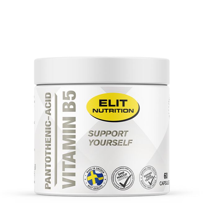 ELIT Pantothenic Acid, Vitamin B5, 60 caps ELIT Pantothenic Acid Vitamin B5 60 kapsler