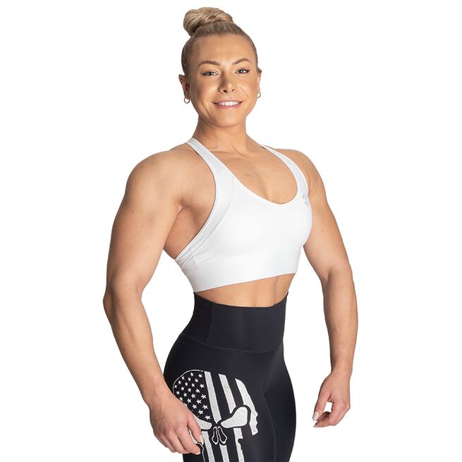 Better Bodies Core Sports Bra, White Core Sports Bra, White