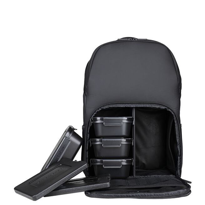 Smartshake Meal Prep Backpack, 22 L, Black Meal Prep Ryggsekk 22 L Svart