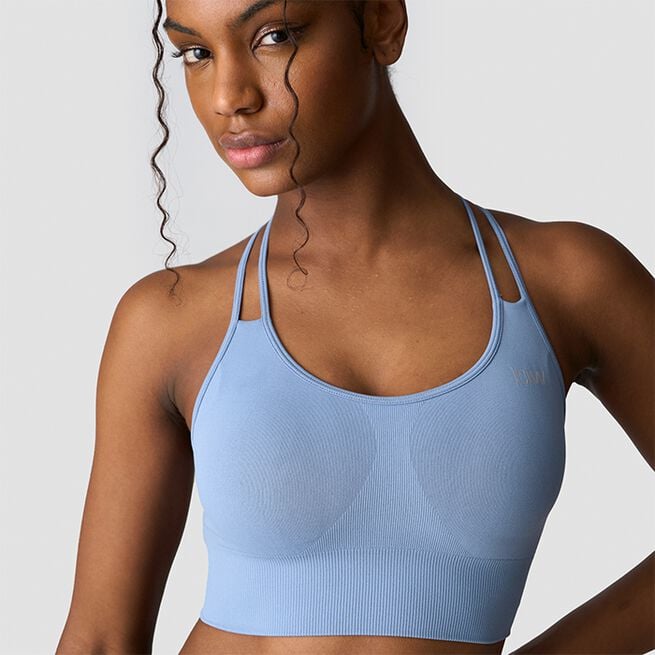 Define Seamless Sports Bra, Metal Blue, L  Define Seamless Sport-bh Blå