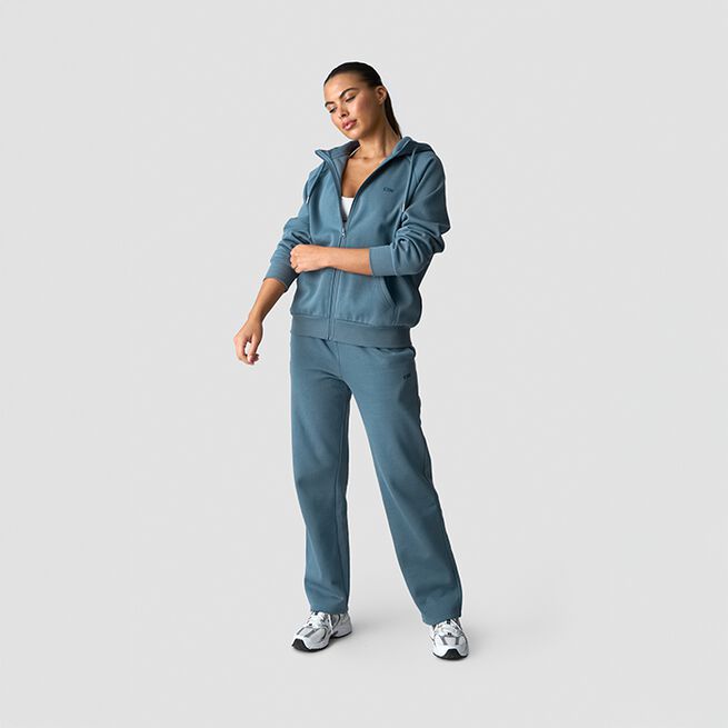 Everyday Zip Hoodie Wmn, Steel Blue, L Everyday Zip Hoodie Blå