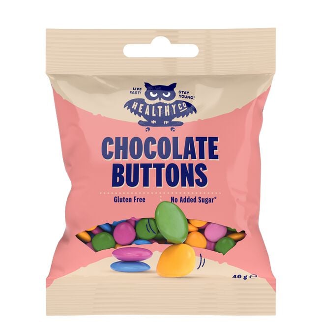 HealthyCo Chocolate Buttons 40 g Sjokoladeknapper 40 g