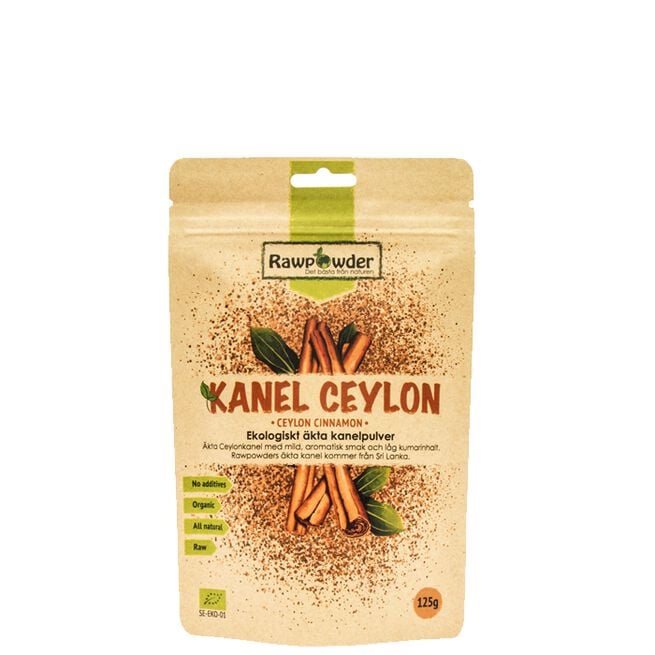 Kanel Ceylon, Ekta Kanelpulver ØKO, 125 g 