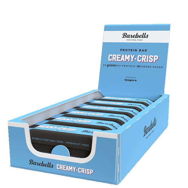 12 x Barebells Protein Bar, 55 g, Creamy Crisp 12 x Barebells Proteinbar 55 g Creamy Crisp