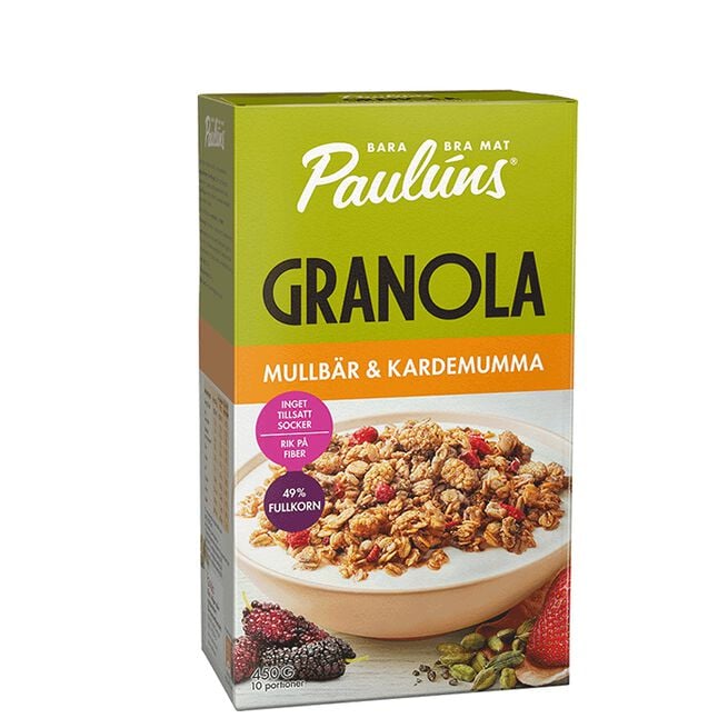 Granola Mullbär Kardemumma 450 g Granola Morbær Kardemomme 450 g