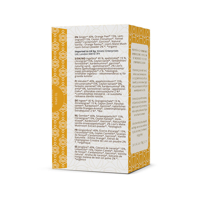 Urtete Inspired Spirit med Lion's Mane ekstrakt 16 poser &Oslash;KO