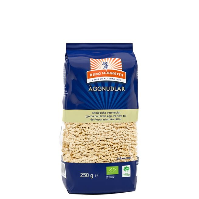 Eggnudler ØKO, 250 g Eggnudler 250 g