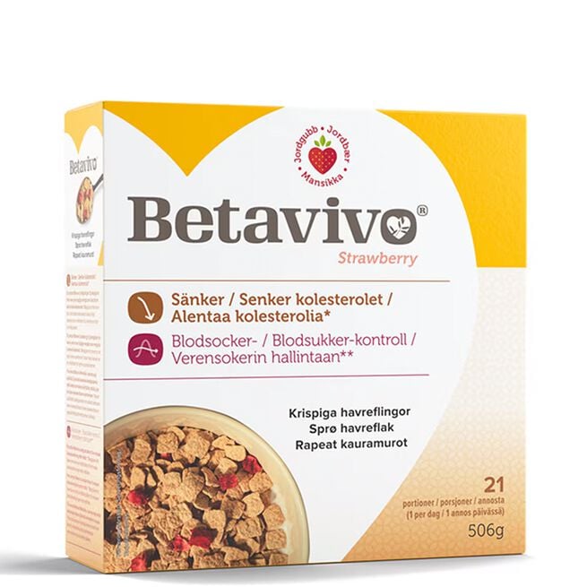 Betavivo Strawberry 506 g Havreflak Jordbær 506 g