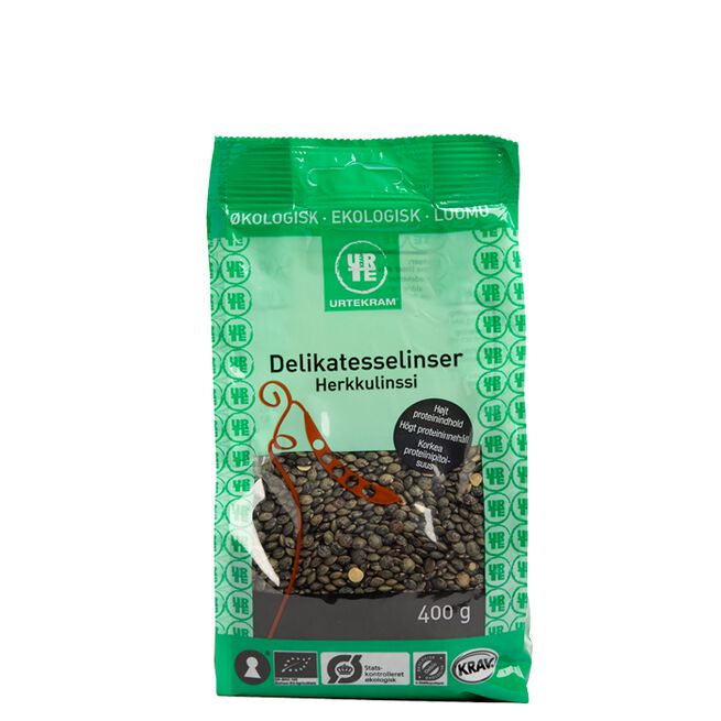 Delikatesslinser Urtekram Delikatesselinsene 400 g