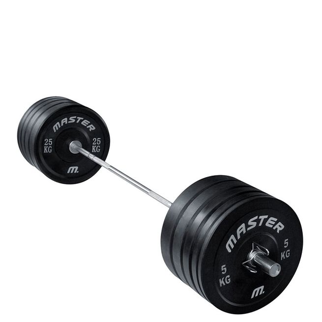 Master Fitness Bumpers plate set 150 kg Vektskiver Pakke Gummi 150 kg