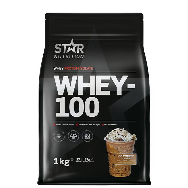 Whey-100 Ice coffee 1 kg Whey-100 Myseprotein 1 kg Ice Coffee