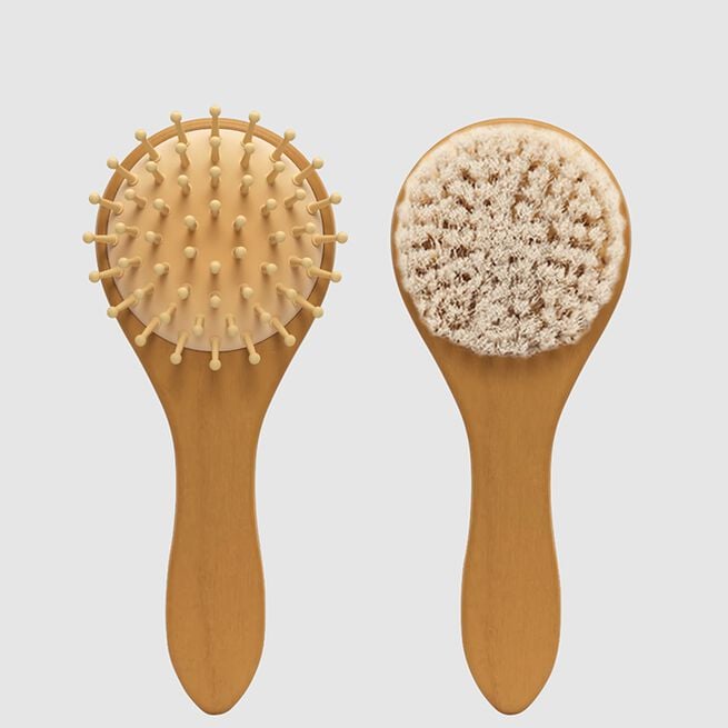 ARC of Sweden ARC wooden hair brush set 