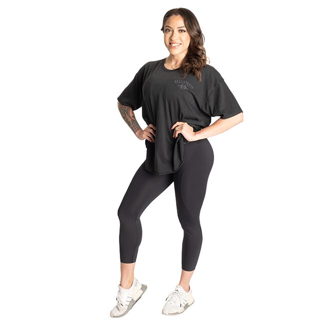 Better Bodies Relentless Oversize Tee, Washed Black Relentless Oversize T-skjorte Svart