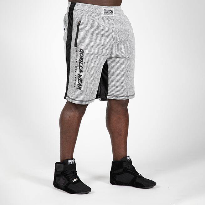 Gorilla Wear Augustine Old School Shorts, Grey Augustine Old School Shorts, Grey