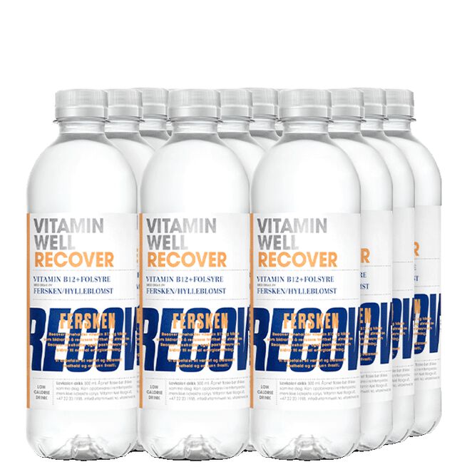 12 x Vitamin Well, 500ml, Recover 12 x Vitamin Well, 500ml, Norge Recover