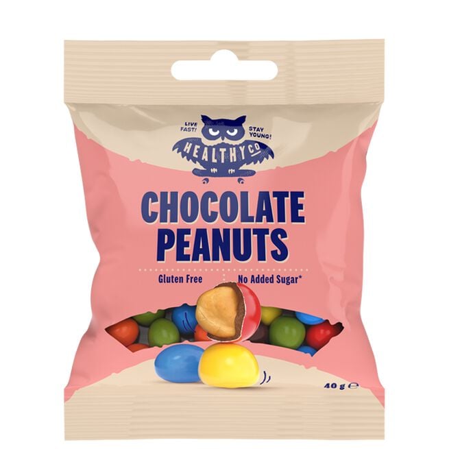 HealthyCo Chocolate Peanuts 40 g Sjokoladepeanøtter 40 g