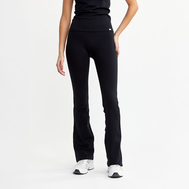 Seamless Flare Tights, Black, XS Seamless Flare Treningstights Svart