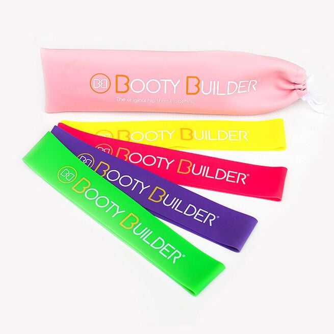 Booty Builder Mini Bands, Pink, 4-Pack  Booty Builder Minibands Rosa 4-Pakk