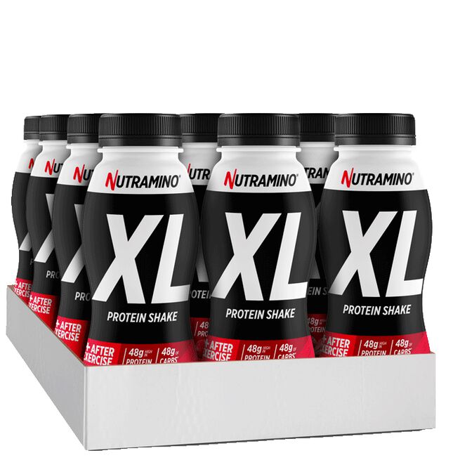 12 x Nutramino Pro XL ProteinShake, 475 ml, Jordgubb 12 x Nutramino Protein XL Shake, 475 ml Jordgubb