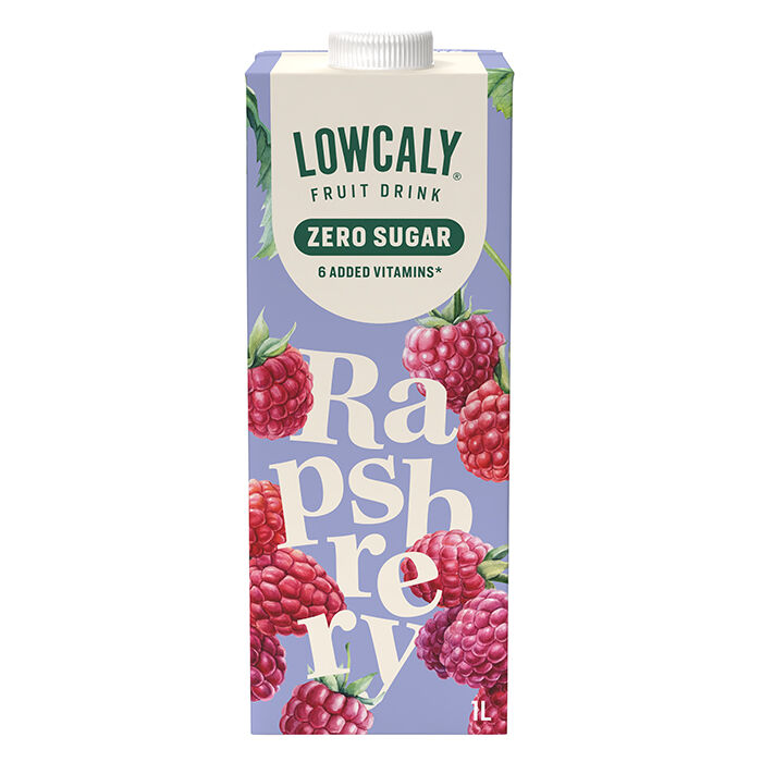 Lowcaly Fruktdrikk 1000 ml Raspberry