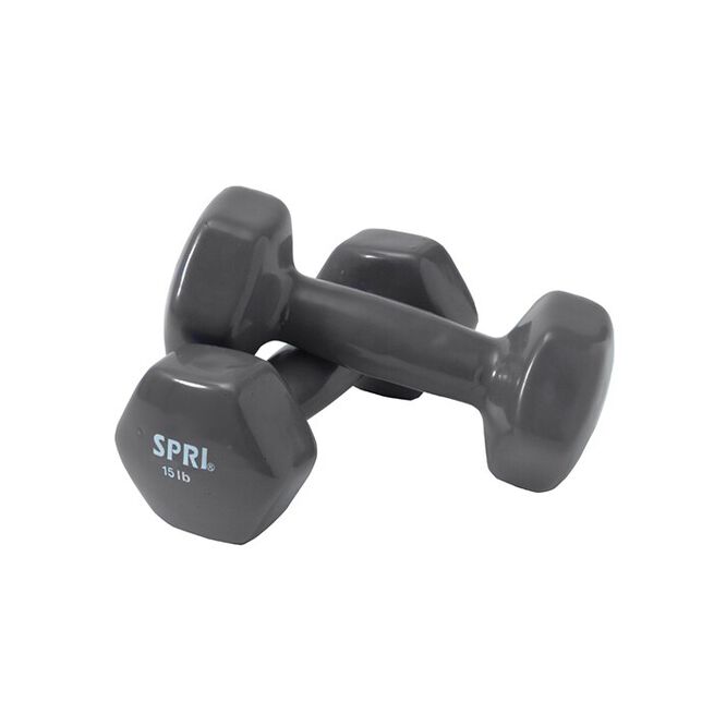 Dumbbells Vinyl, pair - 6,8 kg "Manualer Vinyl Par 6,8 kg"