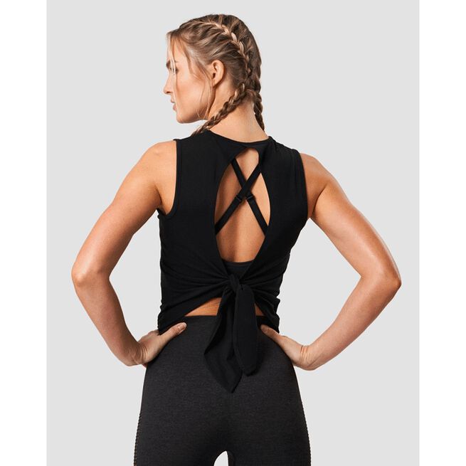 Empowering Open Back Tank, Black, L  Empowering Open Back Tank, Black