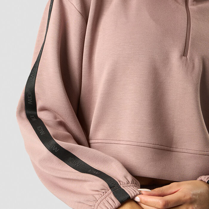 Stance Cropped Hoodie, Light Mauve