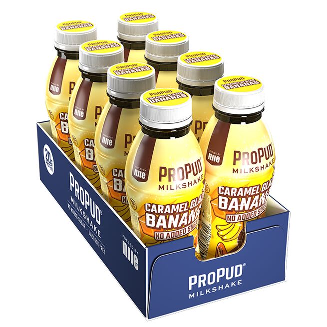 Propud Protein Milkshake Caramel Glazed Bananas 8 x ProPud Protein Milkshake, 330 ml Caramel Glazed Bananas