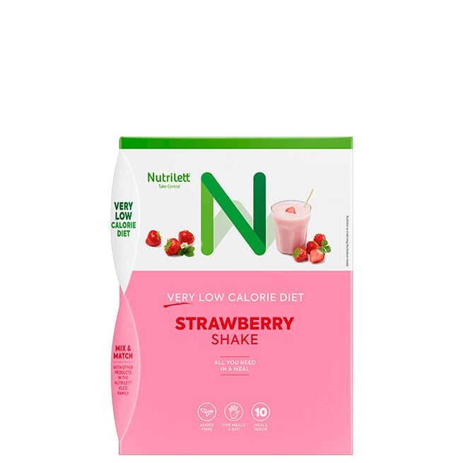 Måltidsersättning Jordgubb 10 pack Måltidserstatning Shake 10-pakning Strawberry Jordgubb